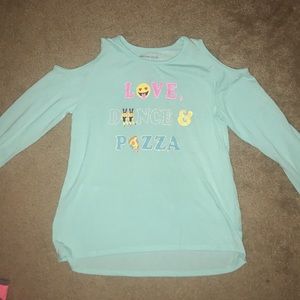 Girls cold shoulder shirt